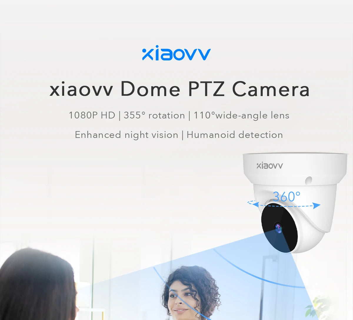 Draadloze Dome Beveiligingscamera – 3MP | 360° Pan & Tilt | Bewegingsdetectie