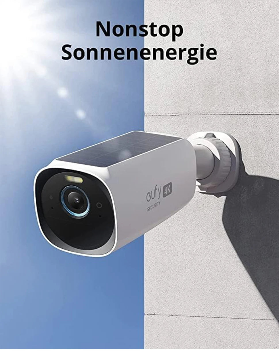 Eufy 8MP AI Beveiligingscamera met Gezichtsherkenning – Quad-Lens | High tech | Kleurennachtzicht | IP66