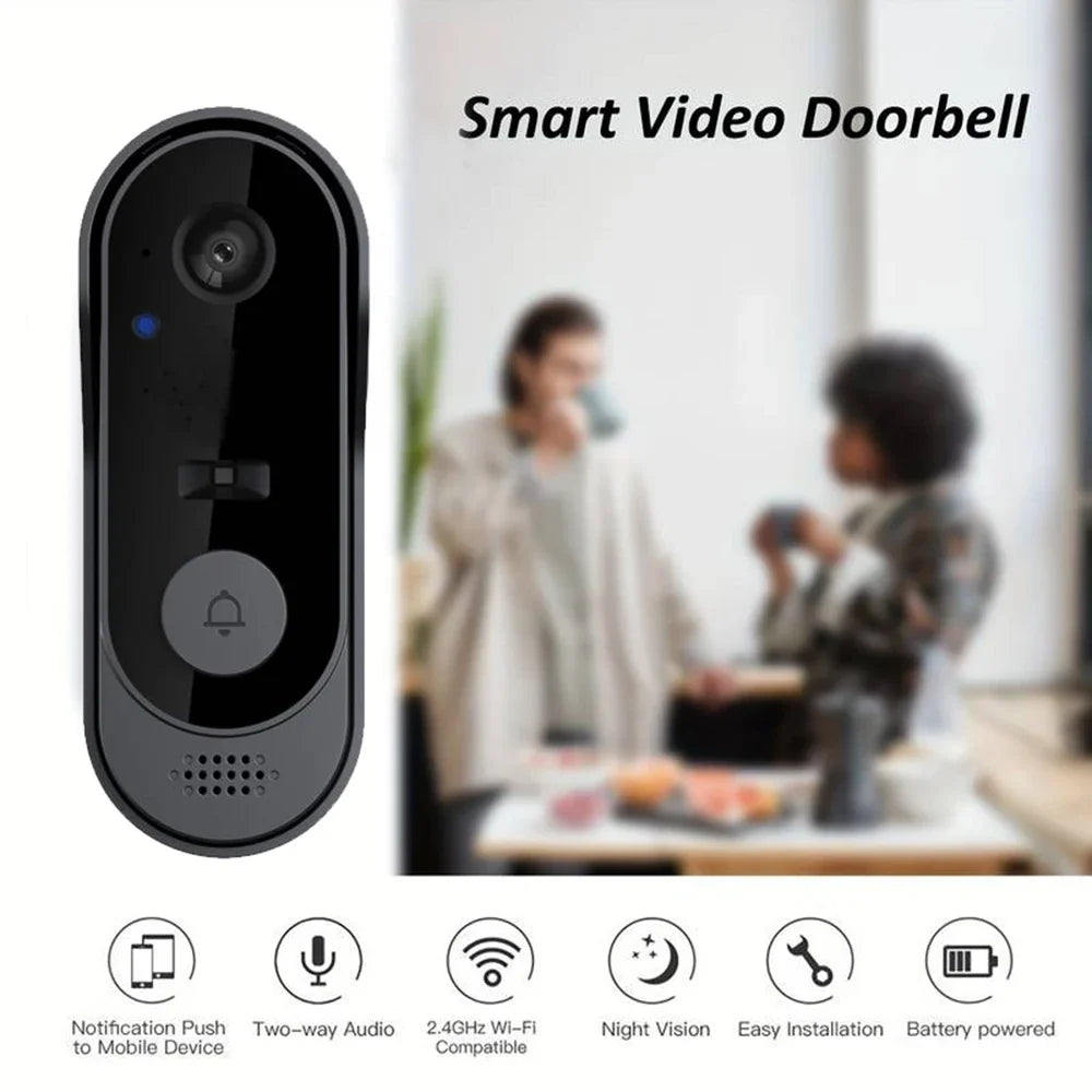 Draadloze Video Deurbel met Camera (IP65, WiFi, Smart App)