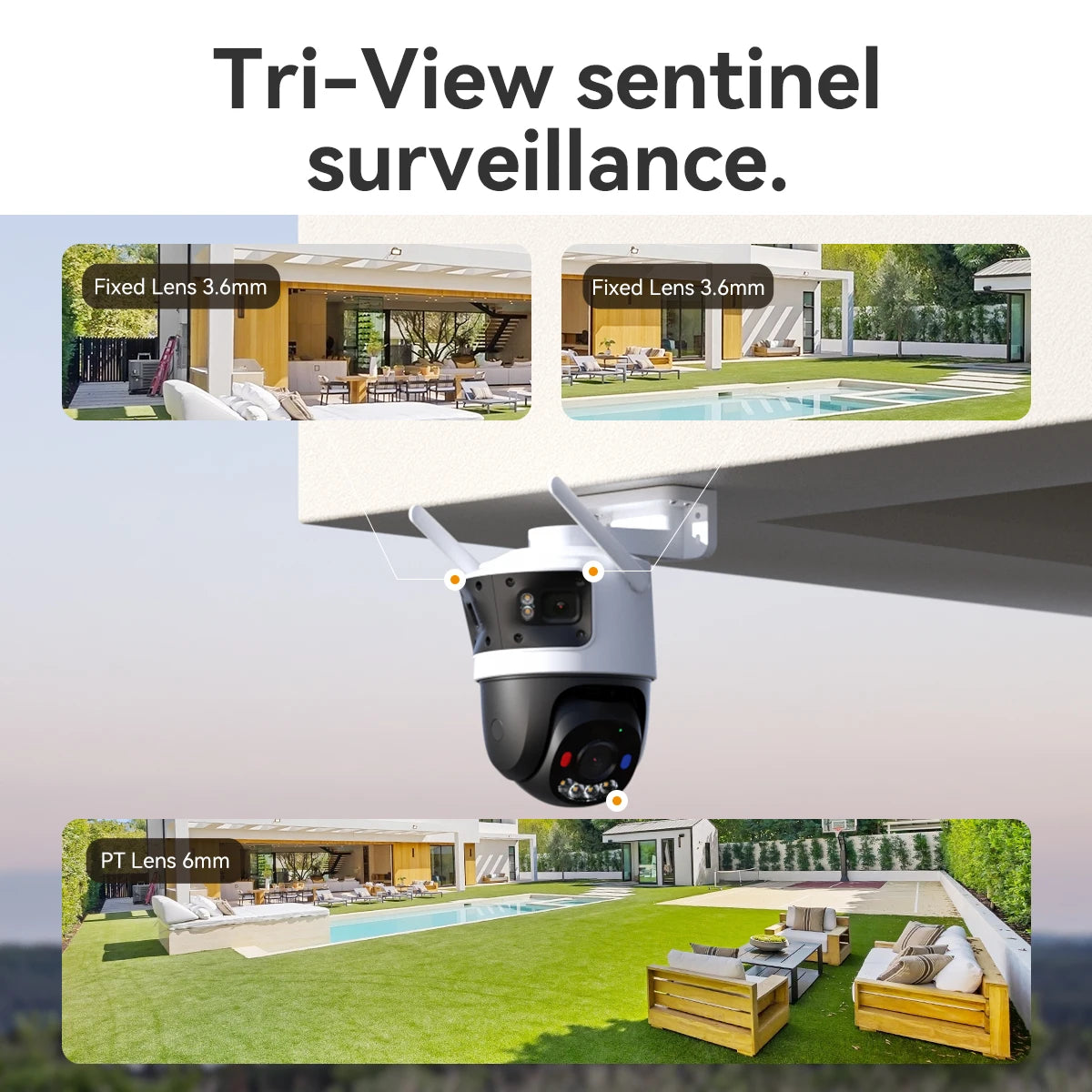 IMOU Cruiser Dual Beveiligingscamera – 8MP Outdoor WiFi Camera met AI Detectie &amp; Nachtzicht