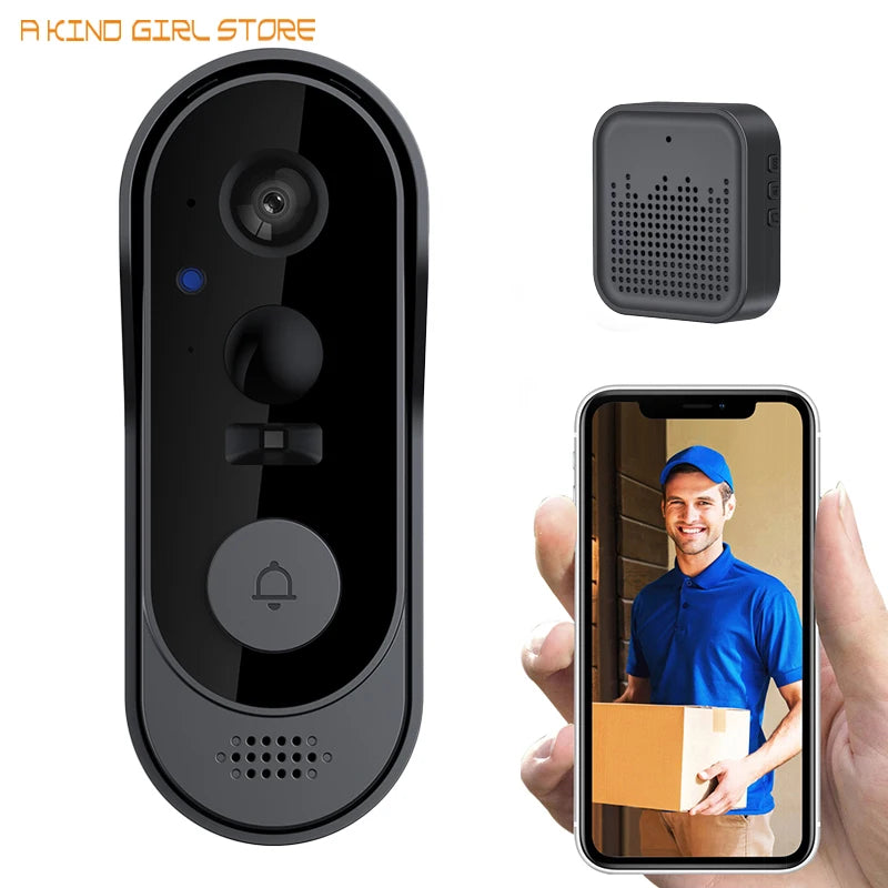 Draadloze Video Deurbel met Camera (IP65, WiFi, Smart App)