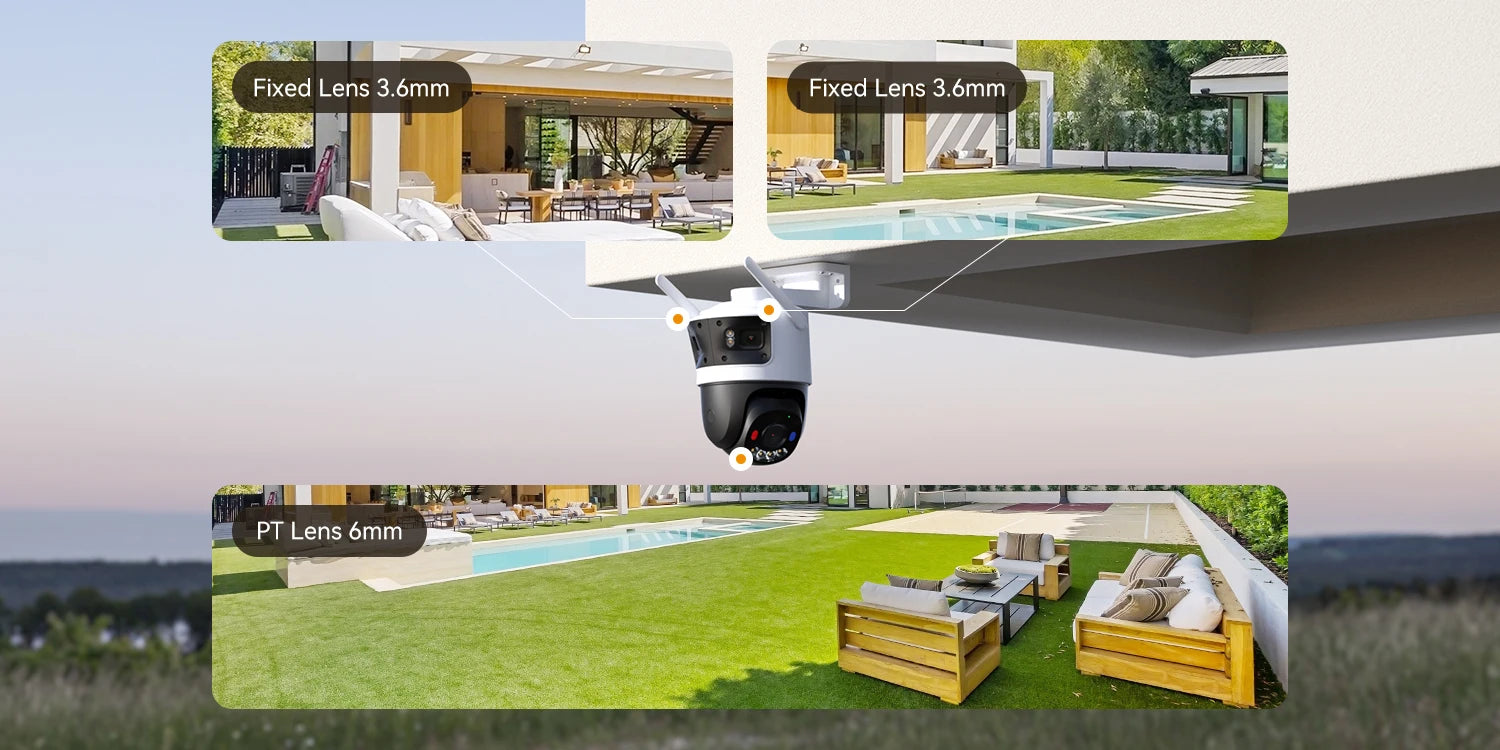 IMOU Cruiser Dual Beveiligingscamera – 8MP Outdoor WiFi Camera met AI Detectie &amp; Nachtzicht