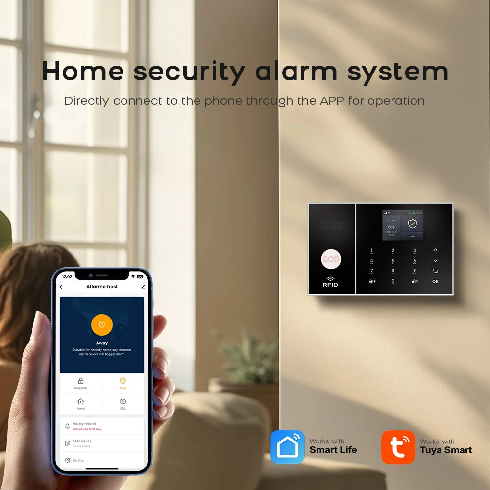 Draadloos Smart Home Alarmsysteem – Complete Beveiliging voor Thuis
