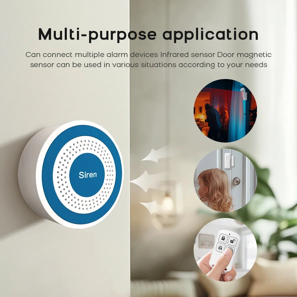 Alarmsysteem – Slimme Beveiliging met App-bediening | Werkt met Alexa & Tuya