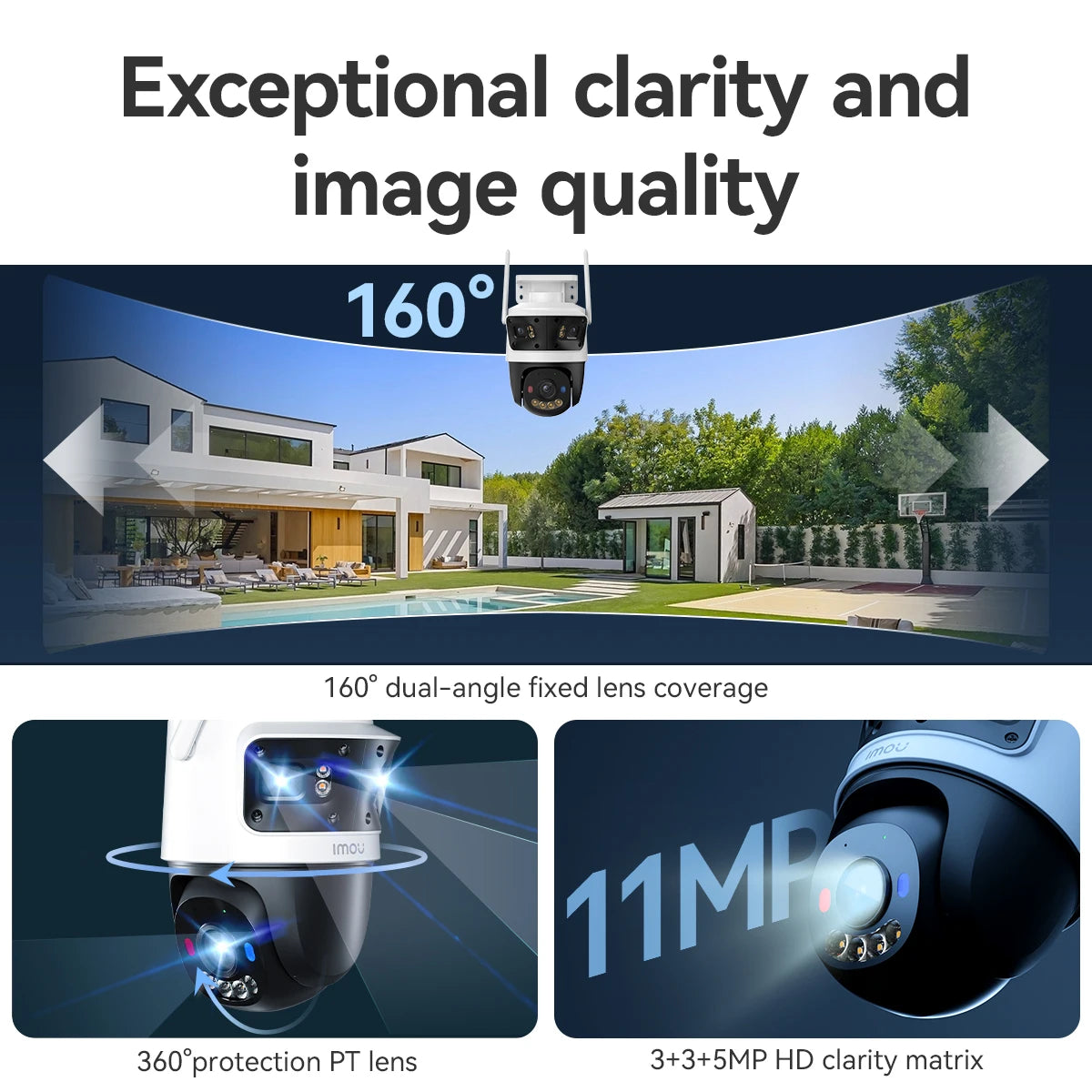 IMOU Cruiser Dual Beveiligingscamera – 8MP Outdoor WiFi Camera met AI Detectie &amp; Nachtzicht