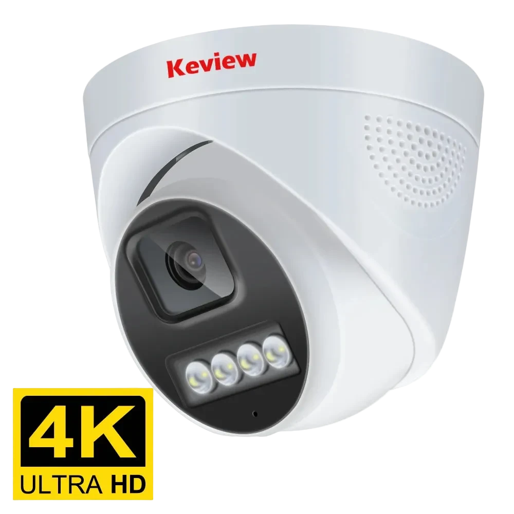4K 8MP PoE IP Camera met AI Color Night Vision & Audio