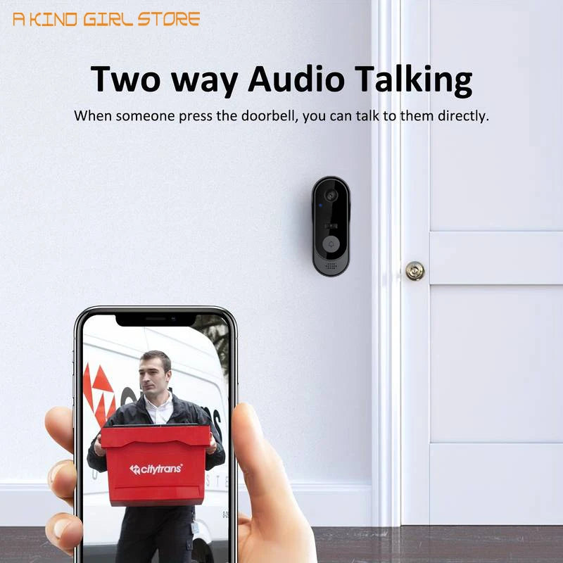 Draadloze Video Deurbel met Camera (IP65, WiFi, Smart App)