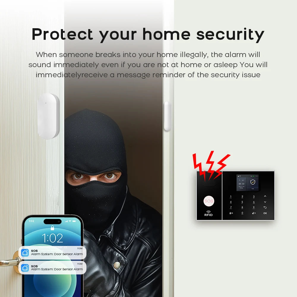 Draadloos Smart Home Alarmsysteem – Complete Beveiliging voor Thuis