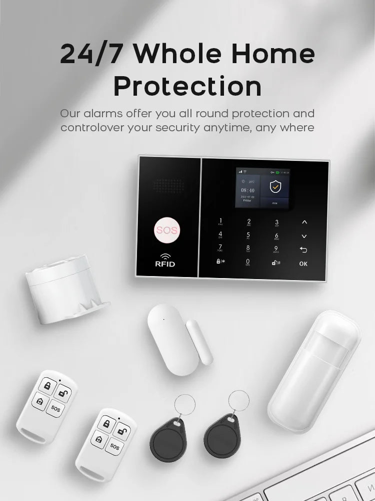 Draadloos Smart Home Alarmsysteem – Complete Beveiliging voor Thuis
