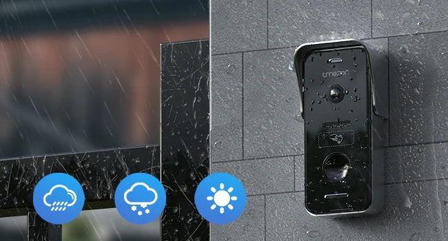 TMEZON Video Deurbel Intercom – 7 Inch Touchscreen met Handsfree Functie