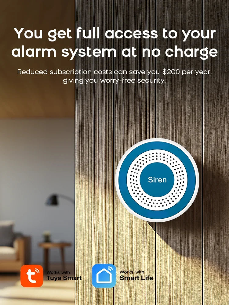 Alarmsysteem – Slimme Beveiliging met App-bediening | Werkt met Alexa & Tuya