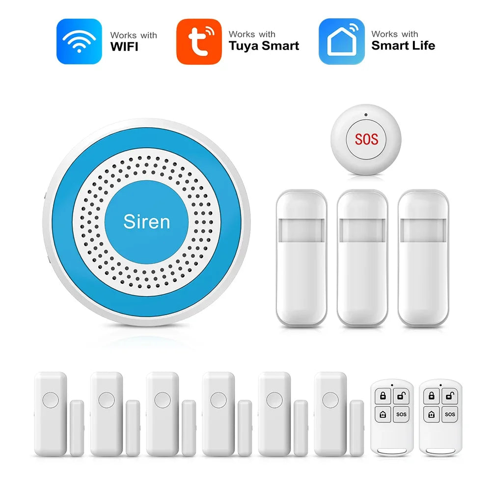 Alarmsysteem – Slimme Beveiliging met App-bediening | Werkt met Alexa & Tuya