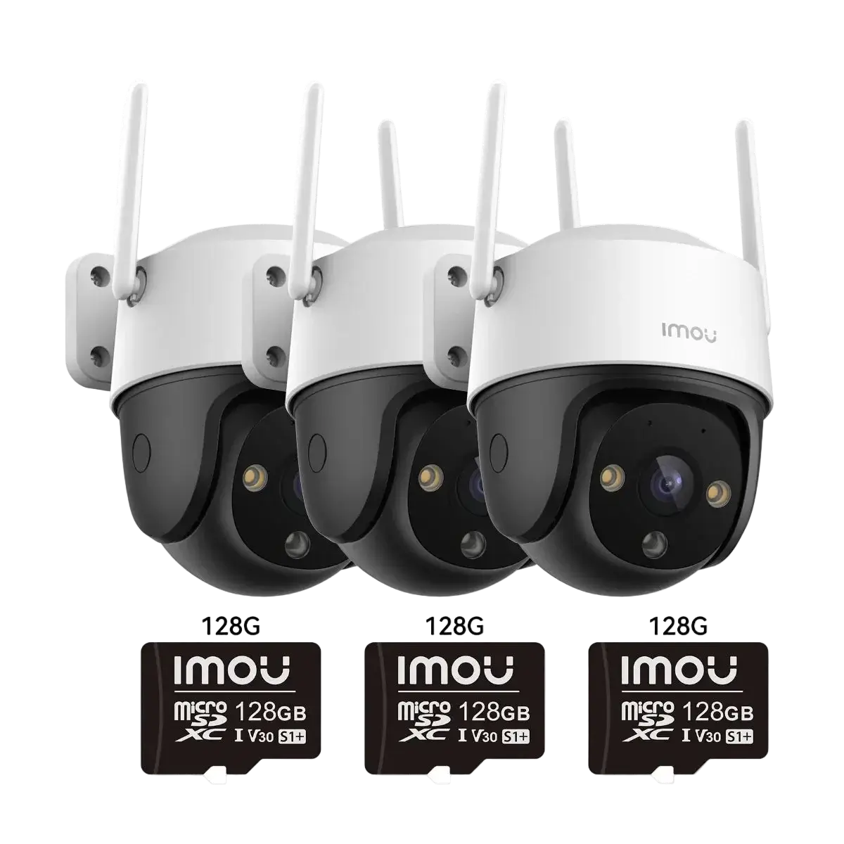 Complete Beveiligingsset met 3 Camera’s (IMOU Cruiser SE+)