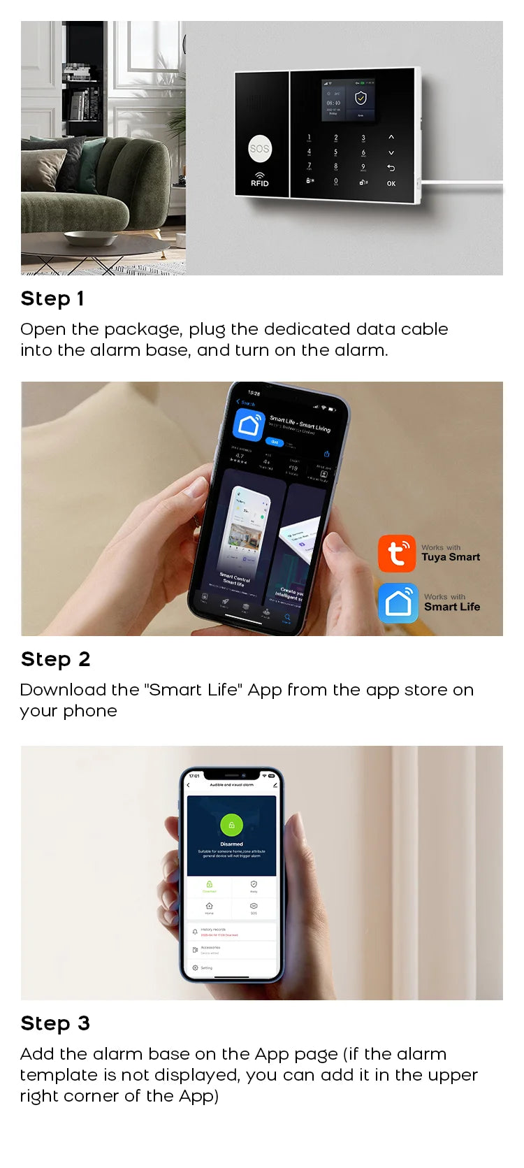 Draadloos Smart Home Alarmsysteem – Complete Beveiliging voor Thuis