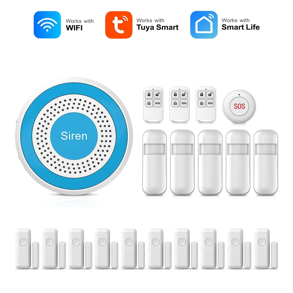 Alarmsysteem – Slimme Beveiliging met App-bediening | Werkt met Alexa & Tuya