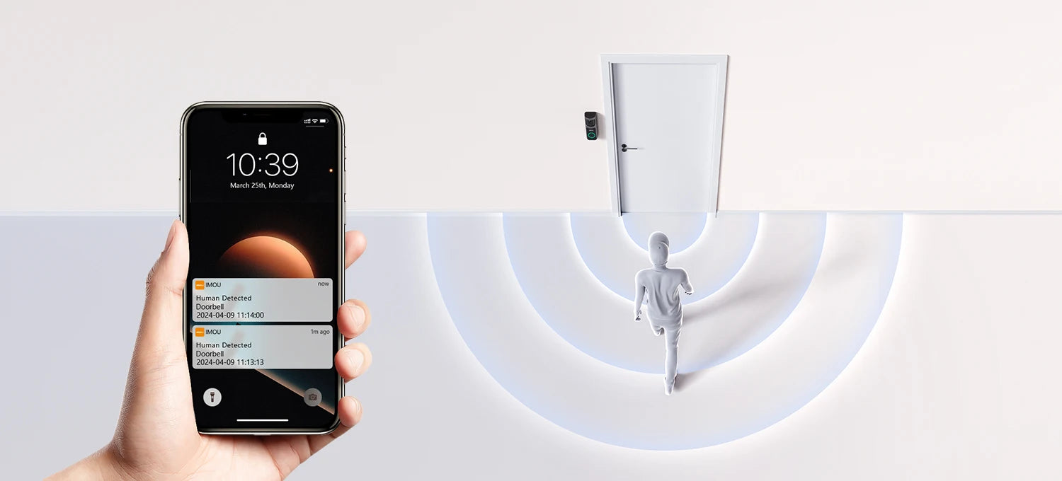 Imou 3MP Slimme Video Deurbel met Chime – Veiligheid Zonder Abonnementskosten