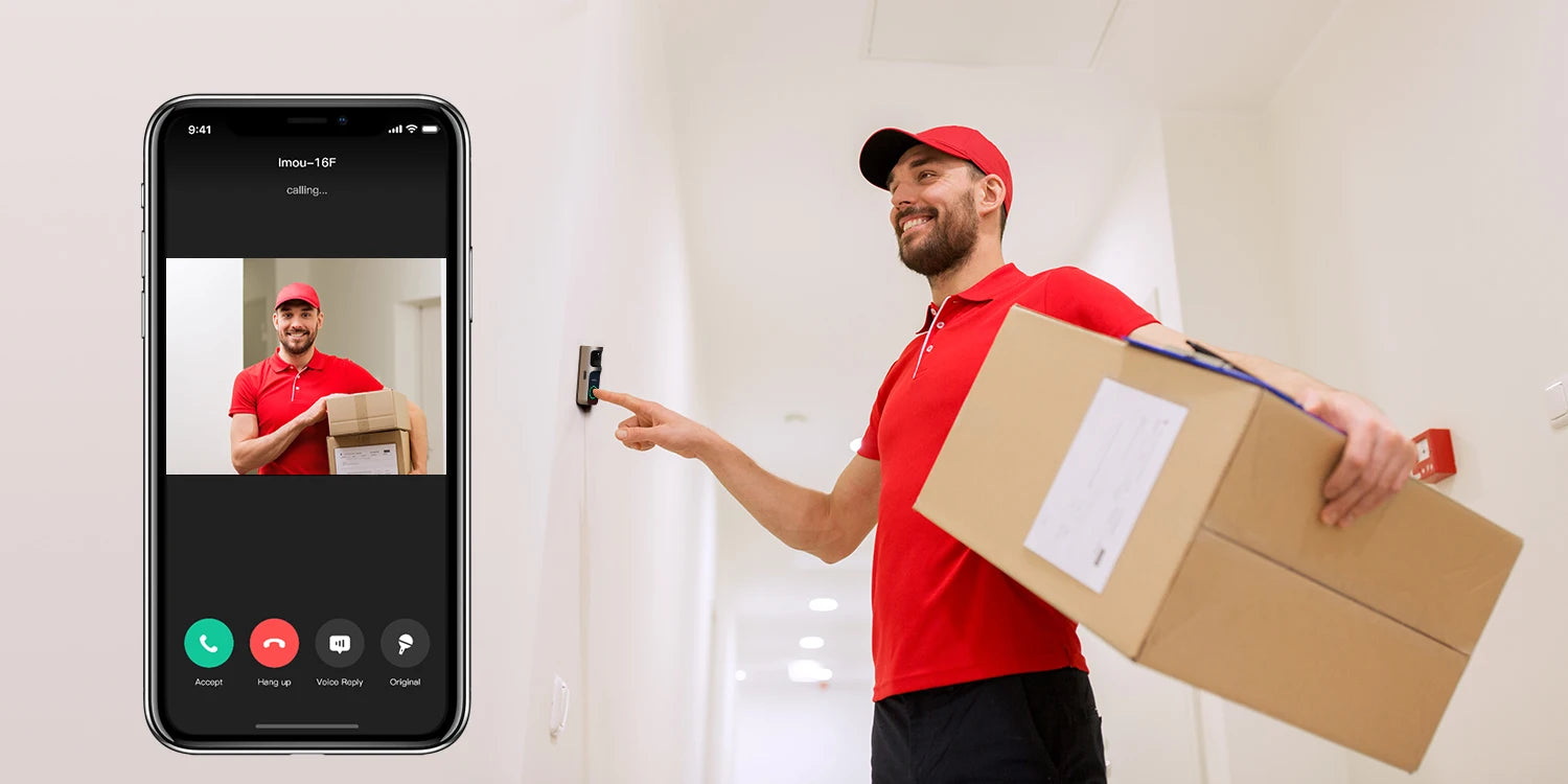 Imou 3MP Slimme Video Deurbel met Chime – Veiligheid Zonder Abonnementskosten