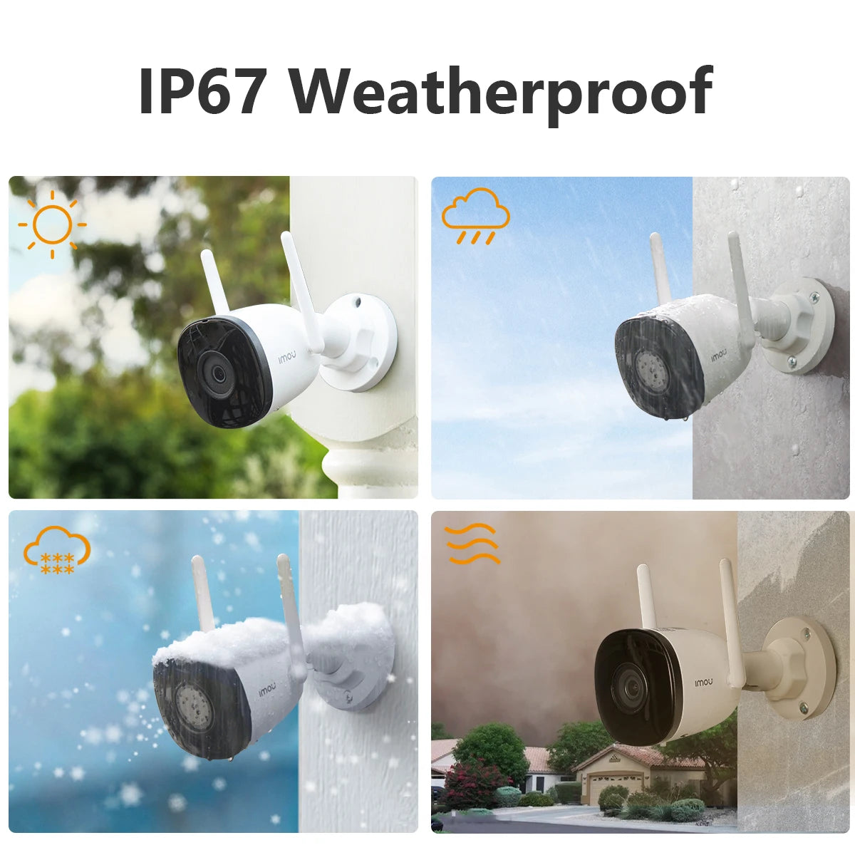 Imou Bullet 3C – 5MP Outdoor Beveiligingscamera | Krachtige AI-detectie &amp; Haarscherp Beeld
