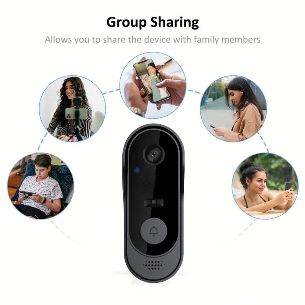 Draadloze Video Deurbel met Camera (IP65, WiFi, Smart App)
