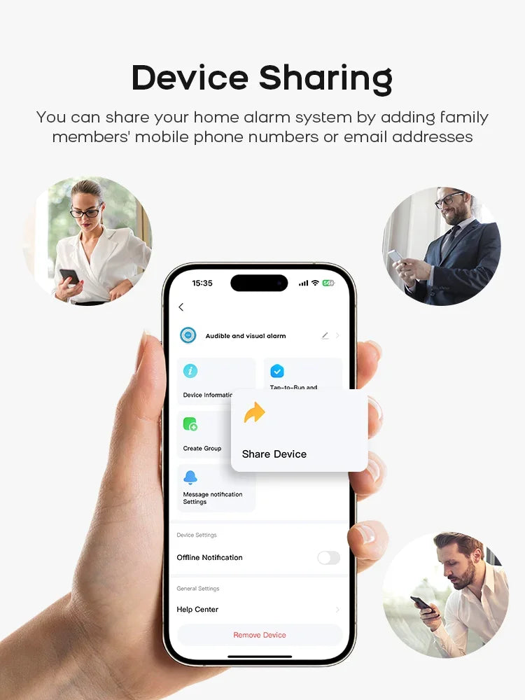 Alarmsysteem – Slimme Beveiliging met App-bediening | Werkt met Alexa & Tuya