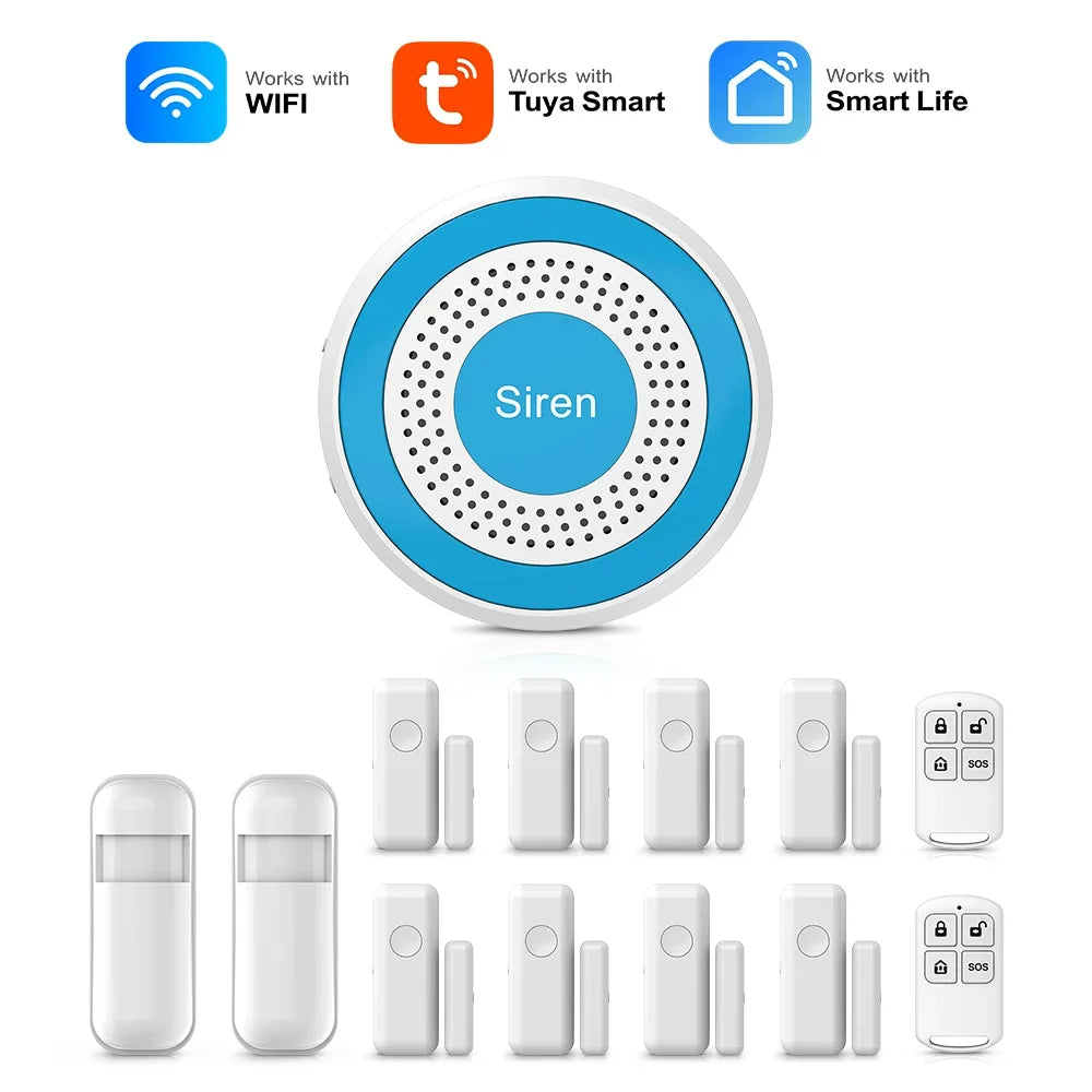 Alarmsysteem – Slimme Beveiliging met App-bediening | Werkt met Alexa & Tuya