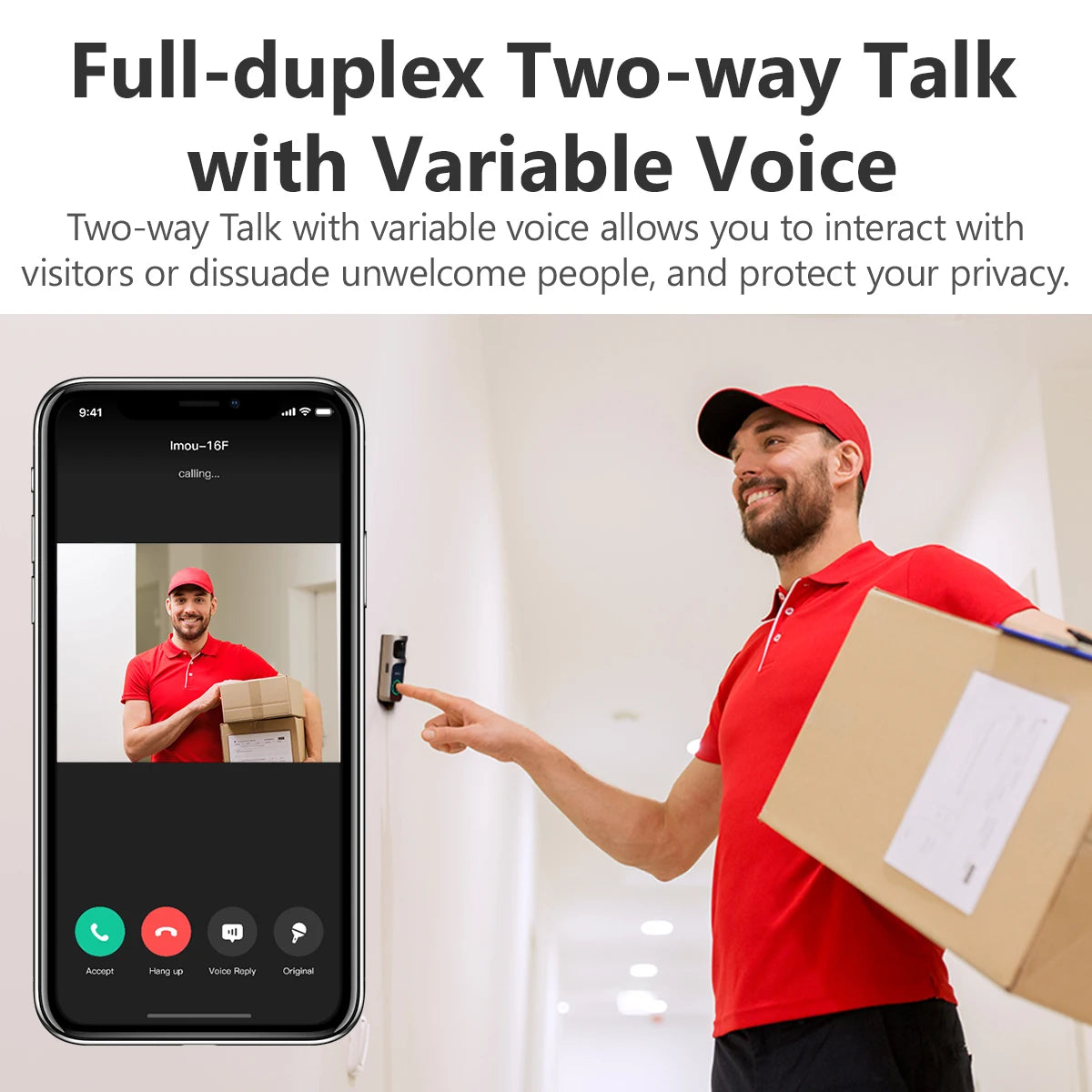 Imou 3MP Slimme Video Deurbel met Chime – Veiligheid Zonder Abonnementskosten