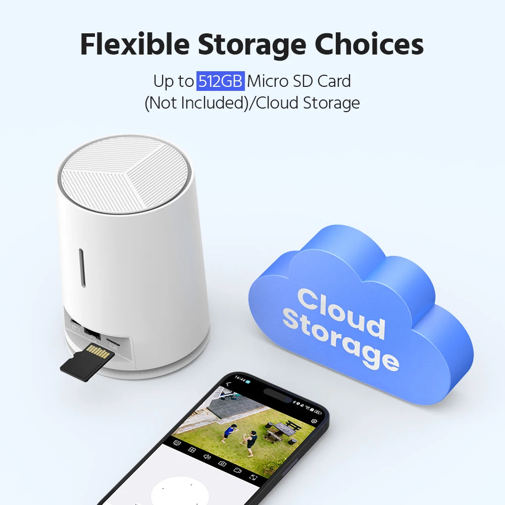 Draadloos 4-Kanaals Beveiligingssysteem met 2K FHD – Slimme Beveiliging voor Thuis en Bedrijf