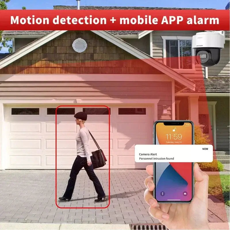 Hikvision 4MP IP Camera met Audio, Nachtzicht 30m en IP66 – Beveiligingscamera Buiten