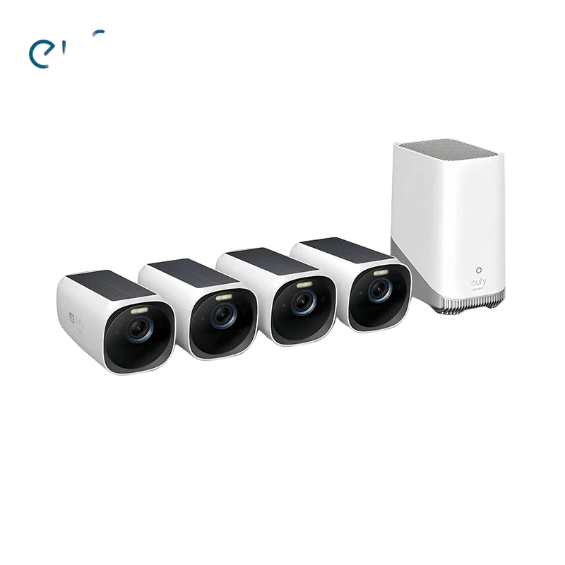 Eufy 8MP AI Beveiligingscamera met Gezichtsherkenning – Quad-Lens | High tech | Kleurennachtzicht | IP66