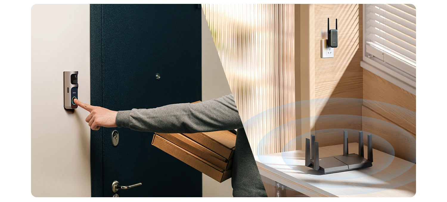 Imou 3MP Slimme Video Deurbel met Chime – Veiligheid Zonder Abonnementskosten