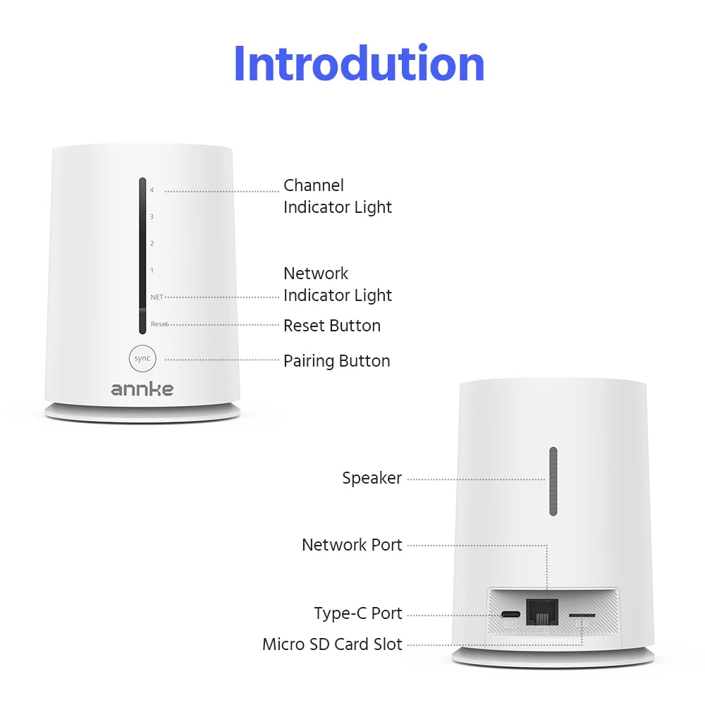 Draadloos 4-Kanaals Beveiligingssysteem met 2K FHD – Slimme Beveiliging voor Thuis en Bedrijf