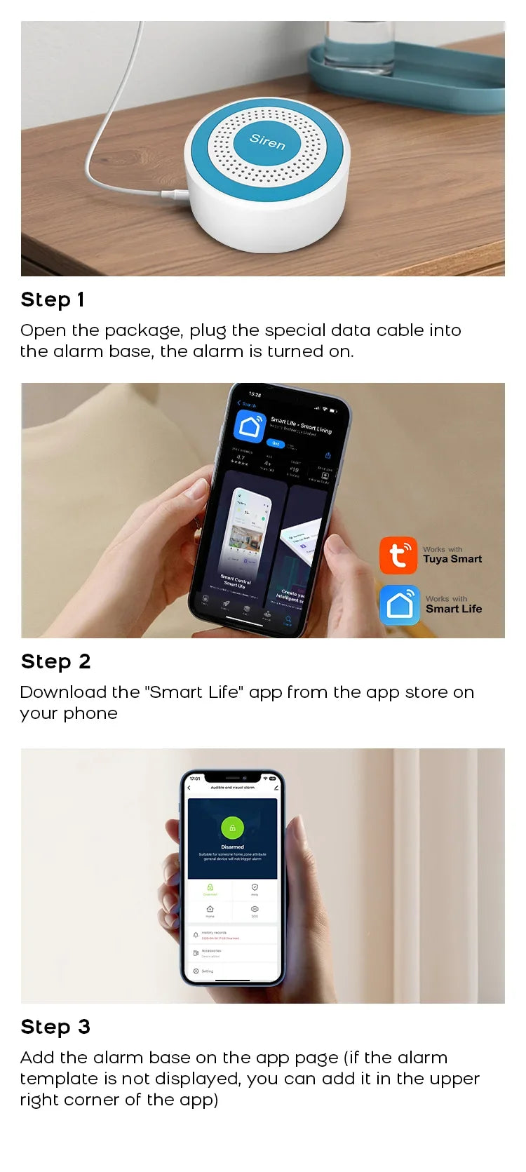 Alarmsysteem – Slimme Beveiliging met App-bediening | Werkt met Alexa & Tuya