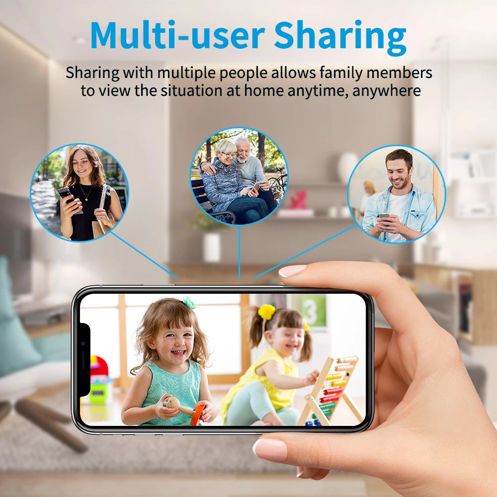 Draadloze Dome Beveiligingscamera – 3MP | 360° Pan & Tilt | Bewegingsdetectie