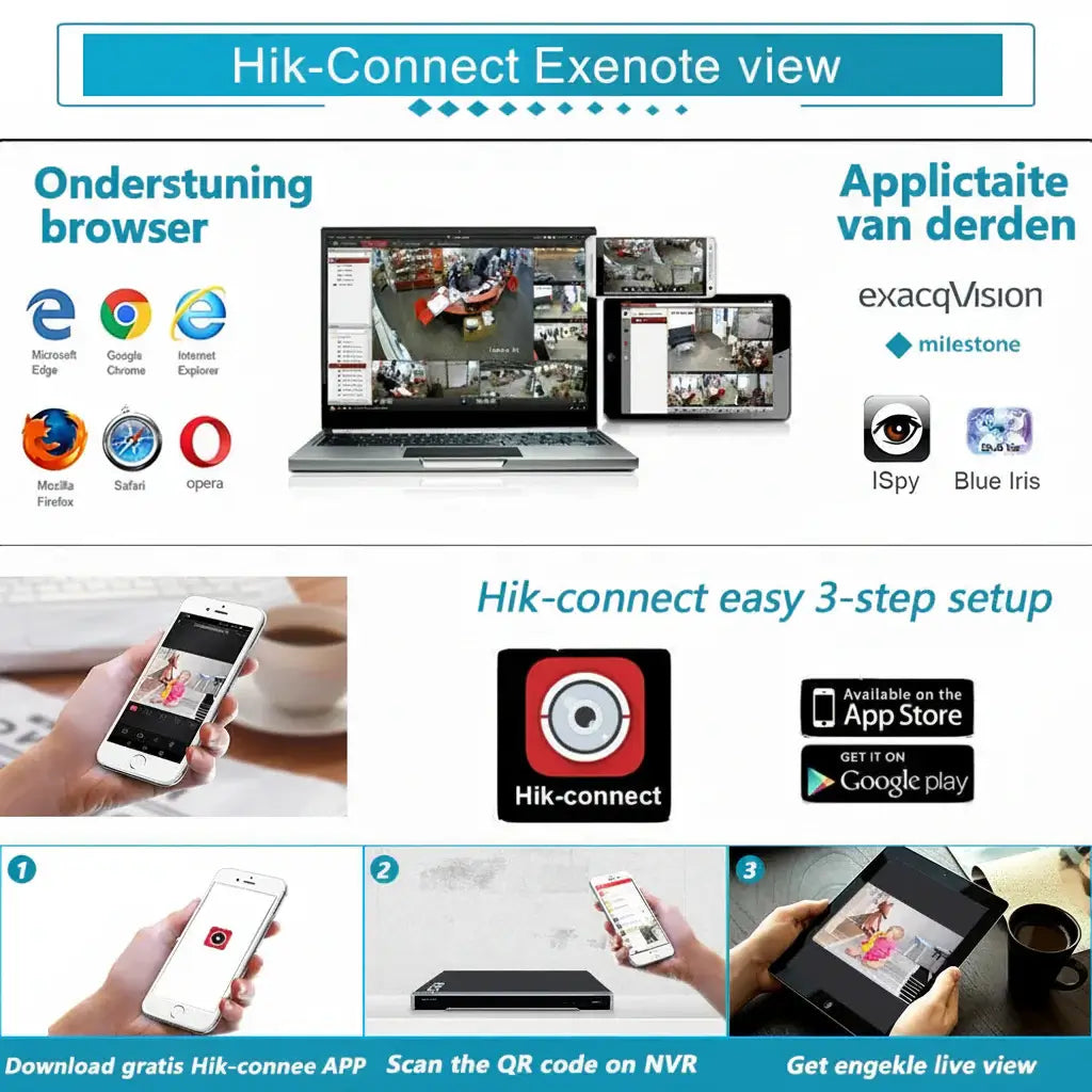 Hikvision 4MP IP Camera met Audio, Nachtzicht 30m en IP66 – Beveiligingscamera Buiten
