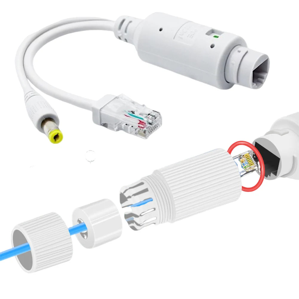 PoE Splitter Adapter | Voor Beveiligingscamera's zonder PoE-ondersteuning
